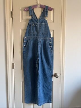 Gap Factory Classic Blue Denim Overalls Size Medium